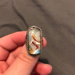 Moonstone adjustable ring